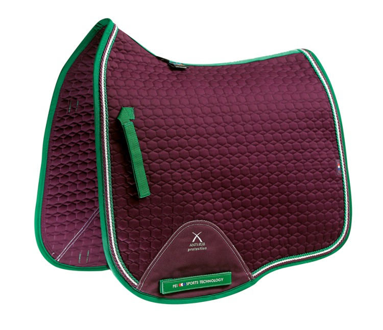 European Cotton Dressage Sq - Wine.jpg