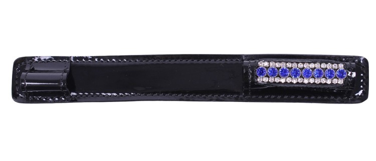 Osłonka na ostrogi QHP model Bernice szafirowe cyrkonie