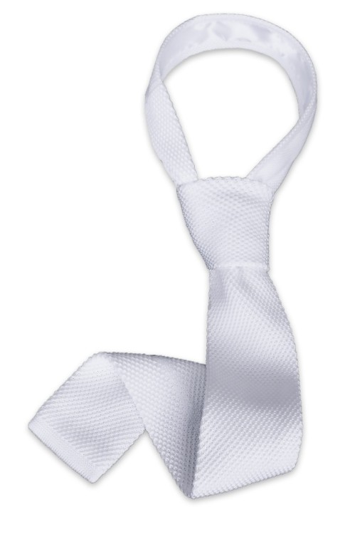 krawat biały dla jeźdźca FP PIK