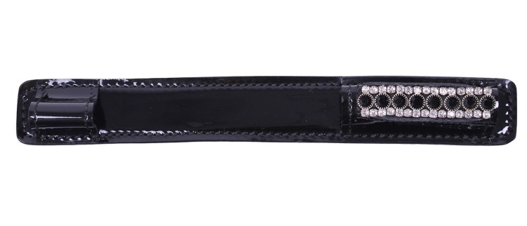 Osłonki na ostrogi QHP Bernice czarne cyrkonie