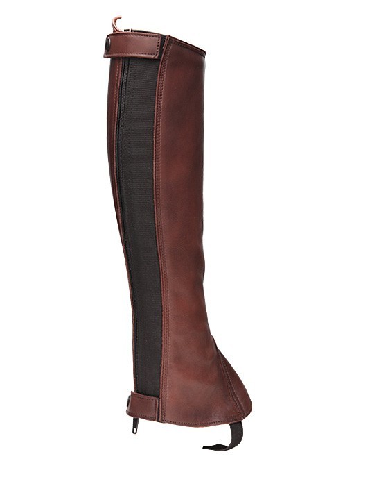 Sztylpy z miękkiej skóry brązowe Hippica Roma