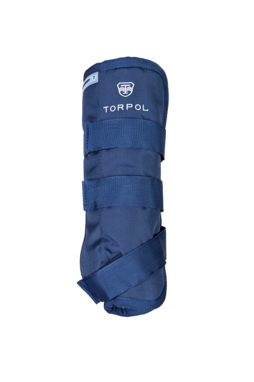 Magnetyczne Ochraniacze Stajenne Nelson Przód - Magnetic Nelson Stable Boots Front Navy Blue.jpg